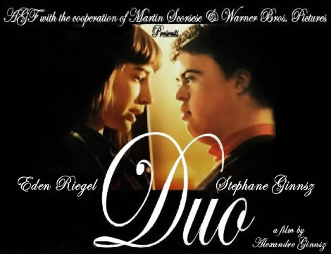 actor with Down syndrome + Eden Riegel in the movie Duo on DVD actor with Down syndrome + Eden Riegel in the movie Duo on DVD